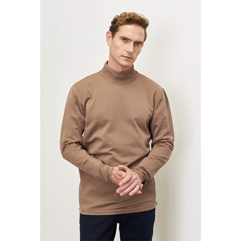 Standard Fit Normal Cut Half Turtleneck Knitwear Standard Fit Normal Cut Half Turtleneck Knitwear