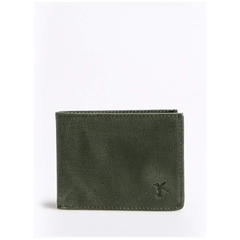 Factory Khaki Men's Leather Wallet FRK237 CRAZY