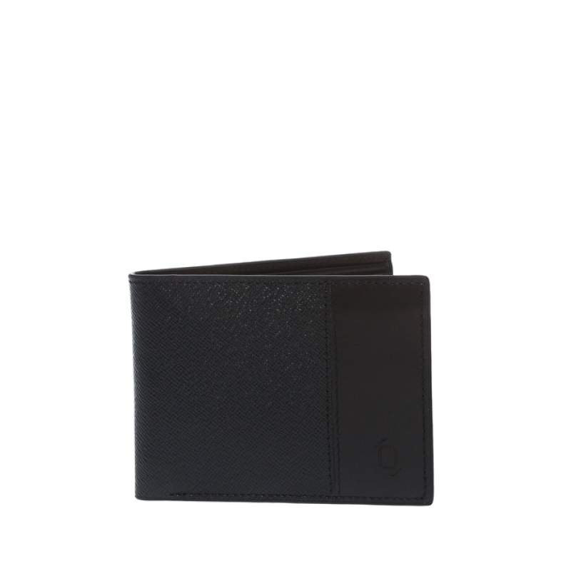 Factory Black Men's Leather Wallet FRK238