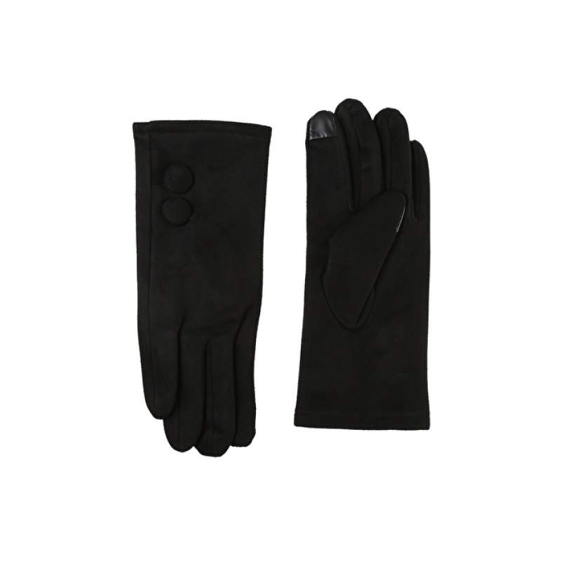 Factory Black Women Gloves B-165
