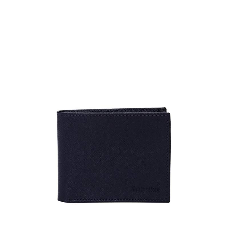 Factory Men's Faux Leather Navy Blue Wallet