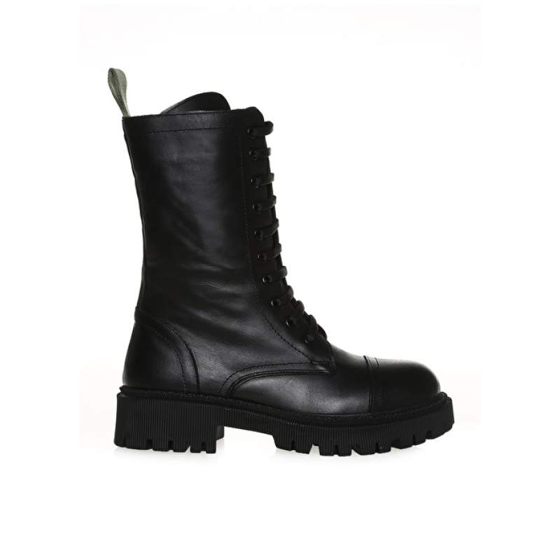 Factory Leather Black Women's Boots CANOAS Factory Leather Black Women's Boots CANOAS
