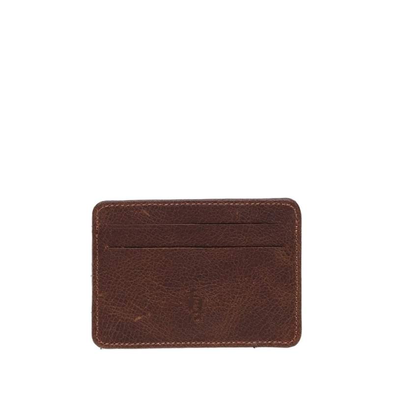 Factory FRK223 Brown Men's Leather Card Holder