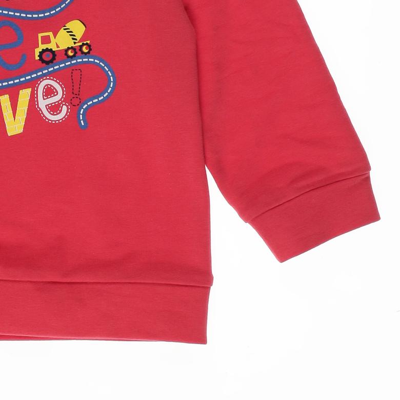 Baby Boy Print Detailed Sweatshirt