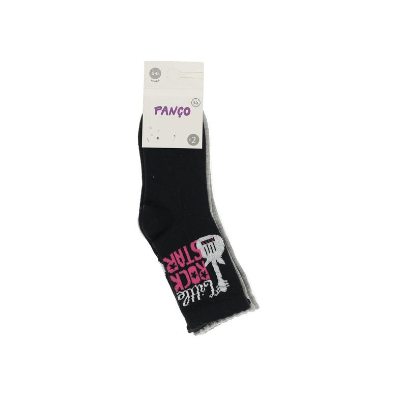 Girl Patterned Double Cleat Socks