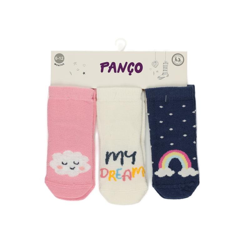 Baby Girl Multicolored Triple Socks