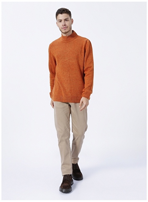 Altınyıldız Classics Half Turtleneck Tile Men's Sweater 4A4923100015